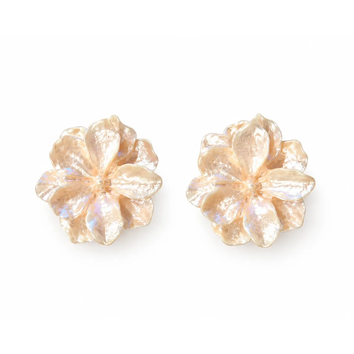 Knopfabdeckung Blume - Gardenie Orange