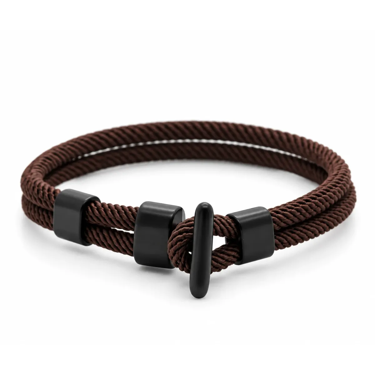 Herrenarmband Seil - Knotenstärke - braun