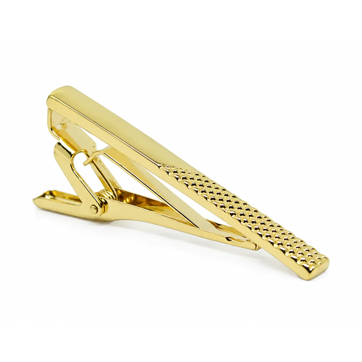 Krawattennadel Gold - Halbblockmuster