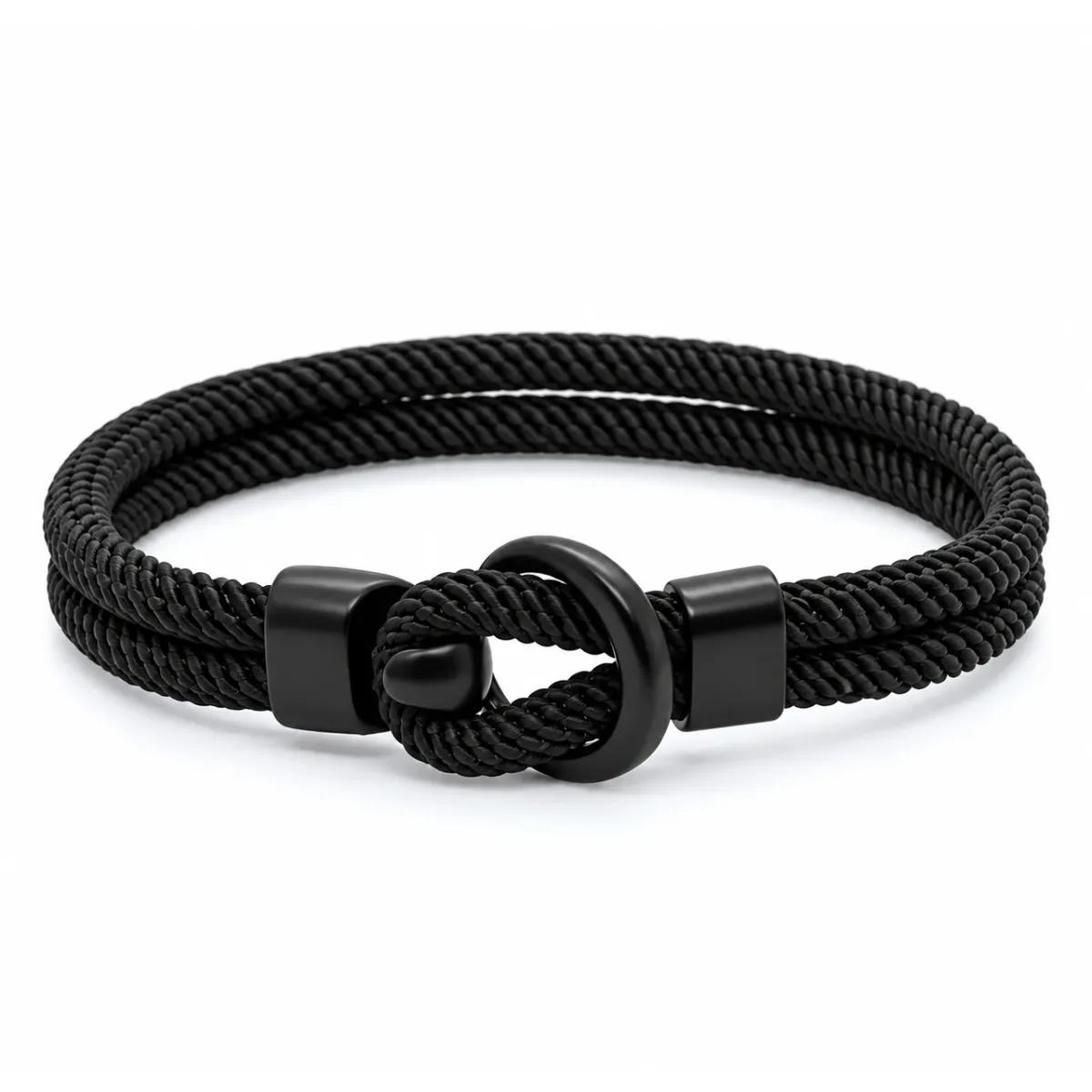 Herrenarmband Seil - Schwarz