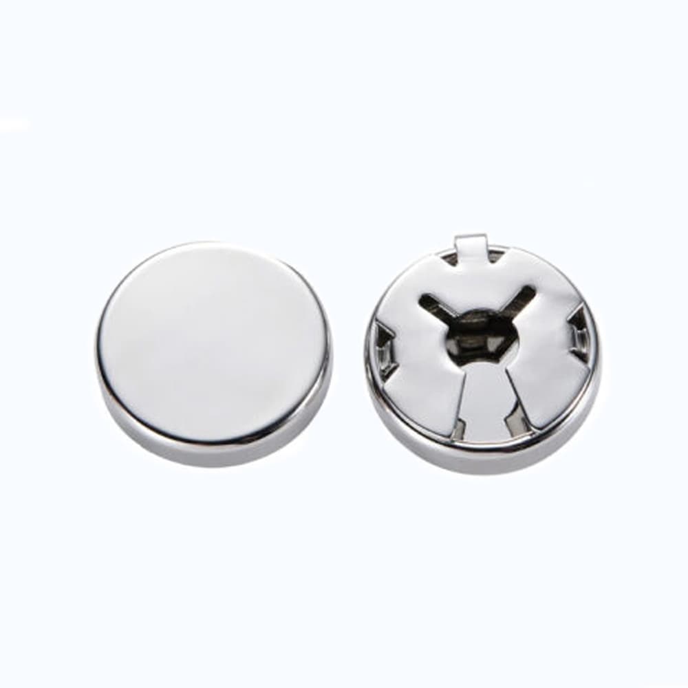 Knopfcover für Manschettenknopf - Silber