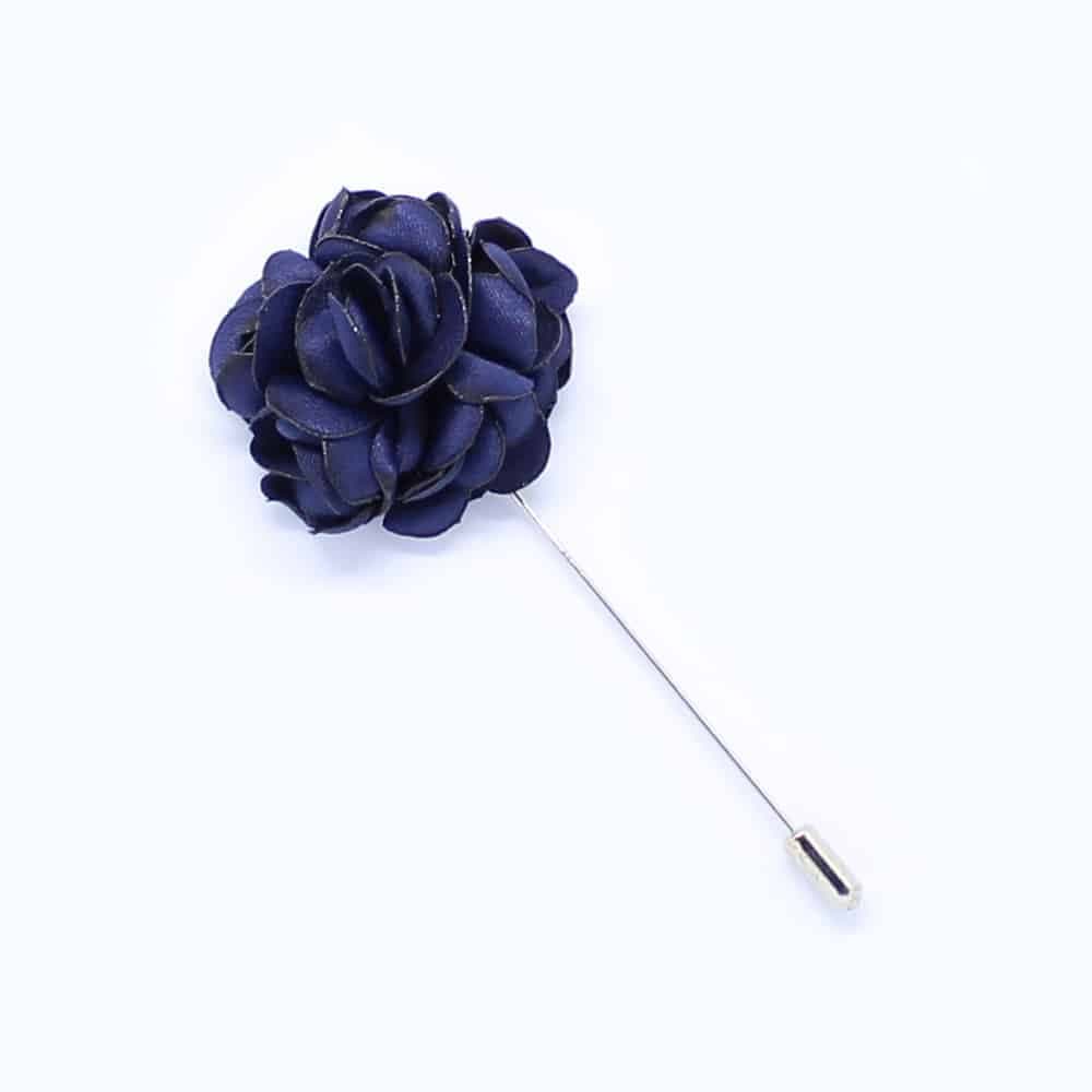 Reversnadel - Dunkelblaue Blume