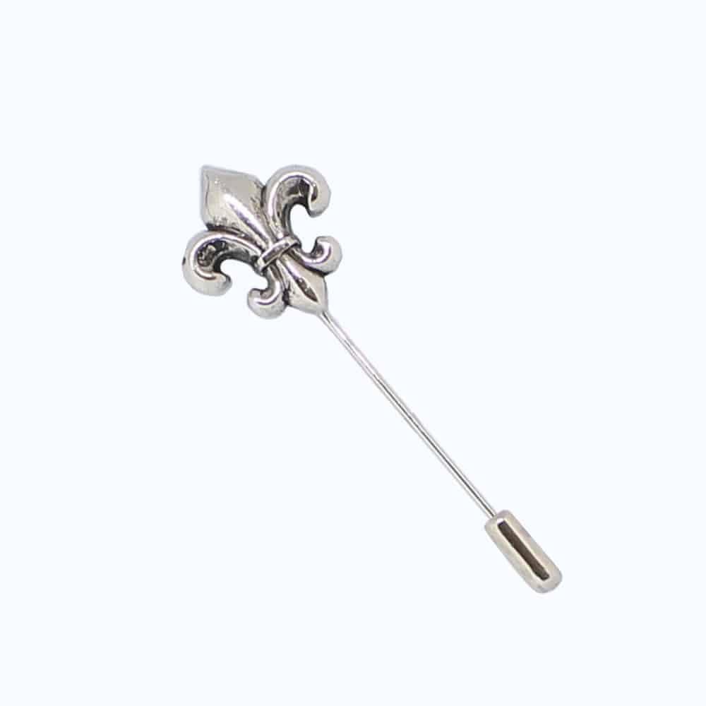 Reversnadel - Fleur-de-Lis Silber