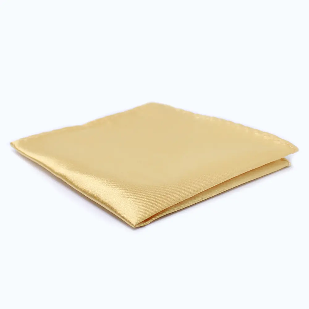 Satin Einstecktuch - Champagne 20x20 cm