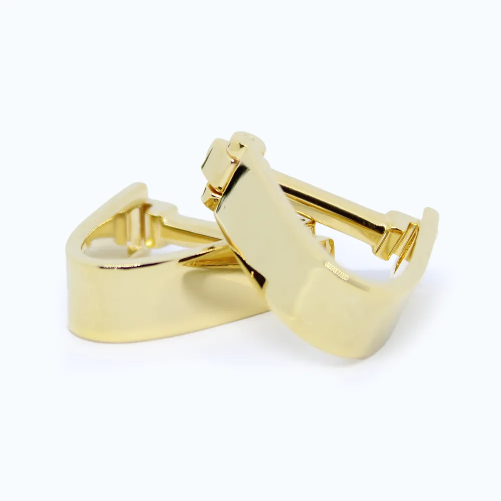 Einzigartiger goldener Manschettenknopf – Dreieck