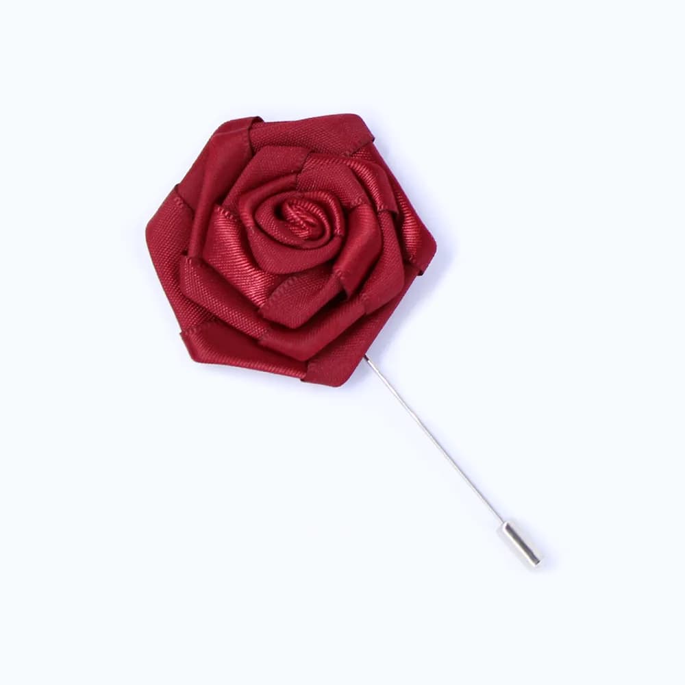 Reversnadel - Gedrehte Rote Blume
