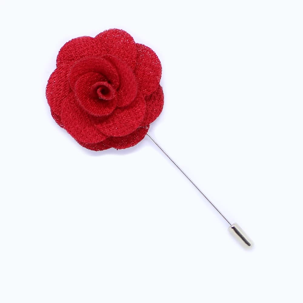 Reversnadel - Rote Stoffblume