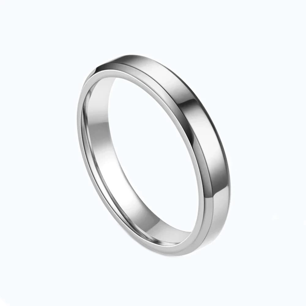 Schmaler Herrenring - Basic silberfarben