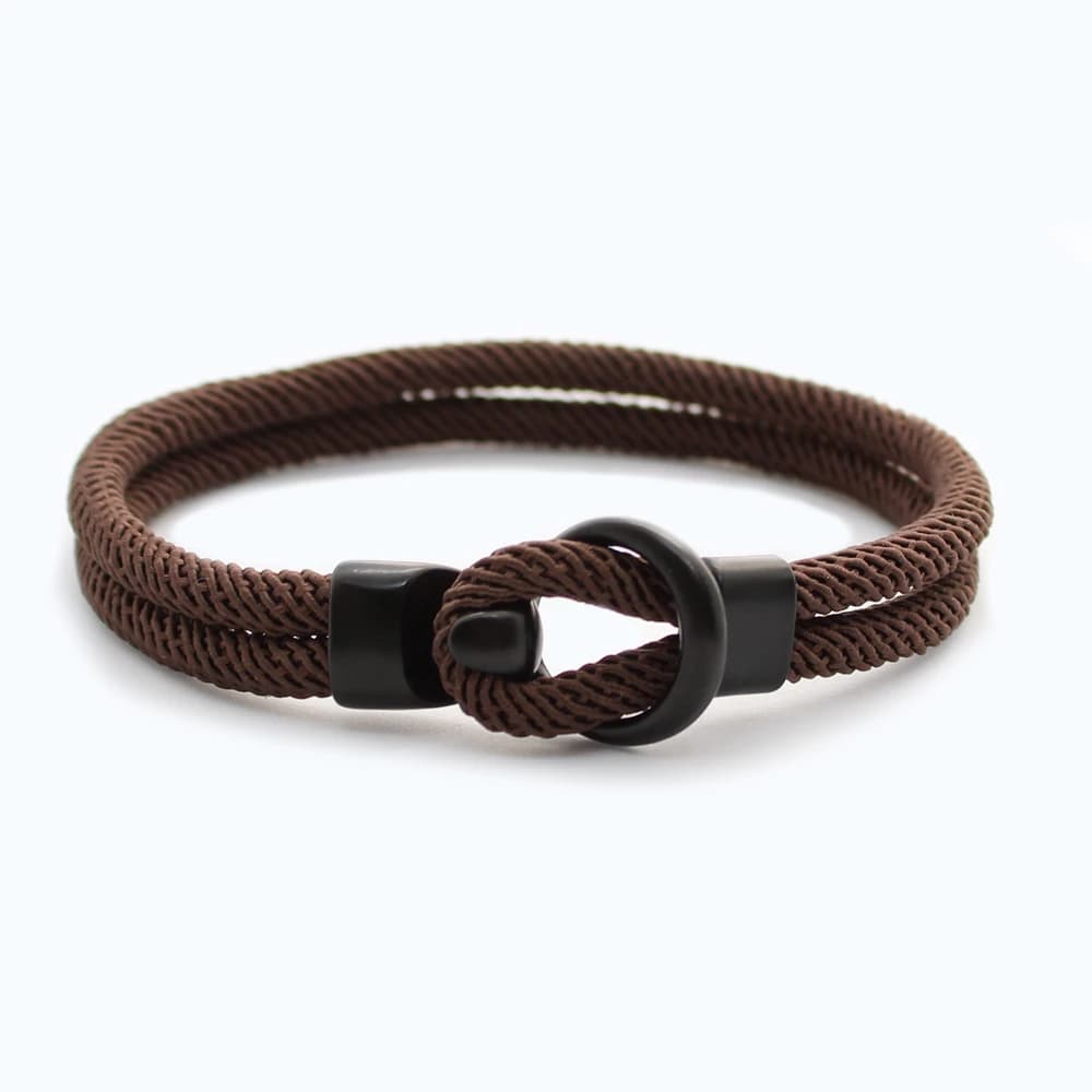 Herrenarmband aus Seil - Braun