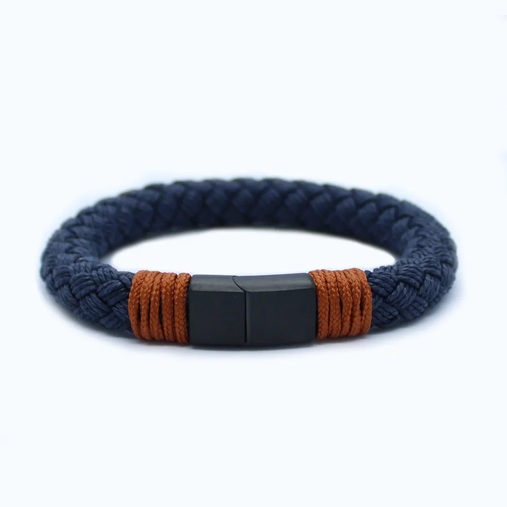 Herrenarmband Seil - Nordkap - Marineblau (kopie) (kopie)
