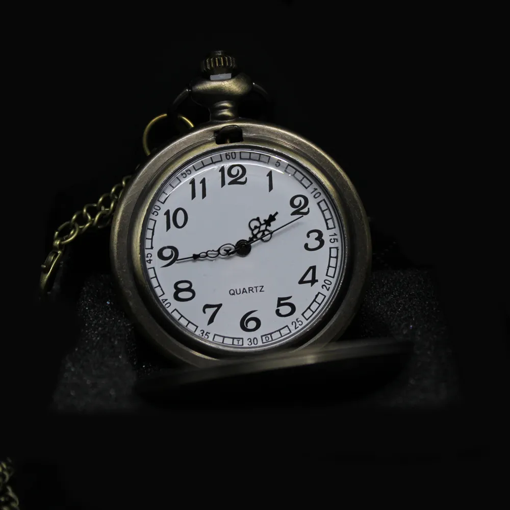 Bronzene Taschenuhr mit Kette - Klassisch (kopie) (kopie)
