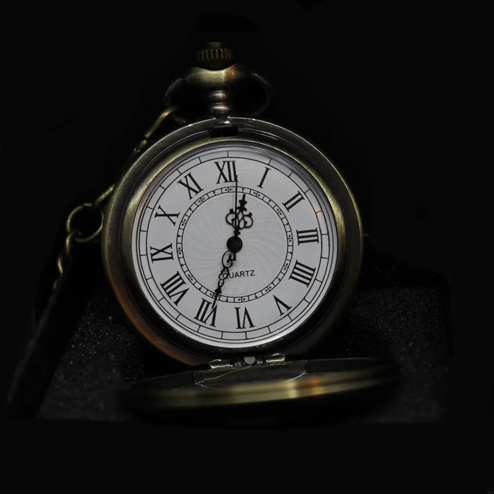 Bronzene Taschenuhr mit Kette - Klassisch (kopie)