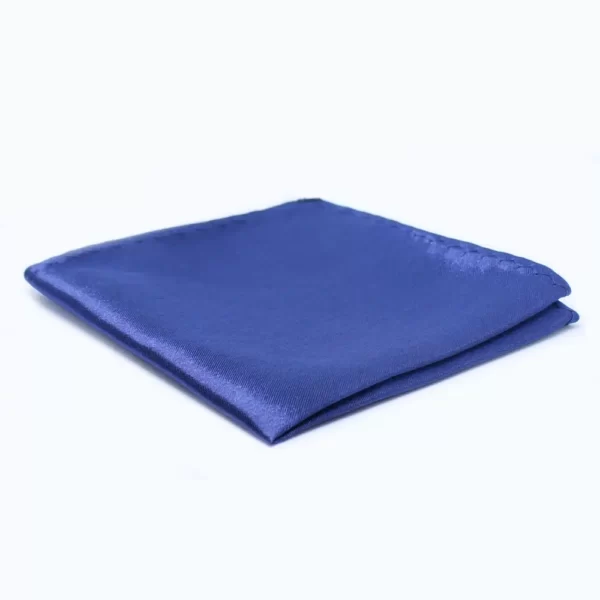 Seidensatin Einstecktuch - Navy Blau 20x20 cm