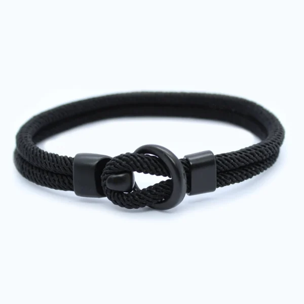 Herrenarmband Seil - Schwarz